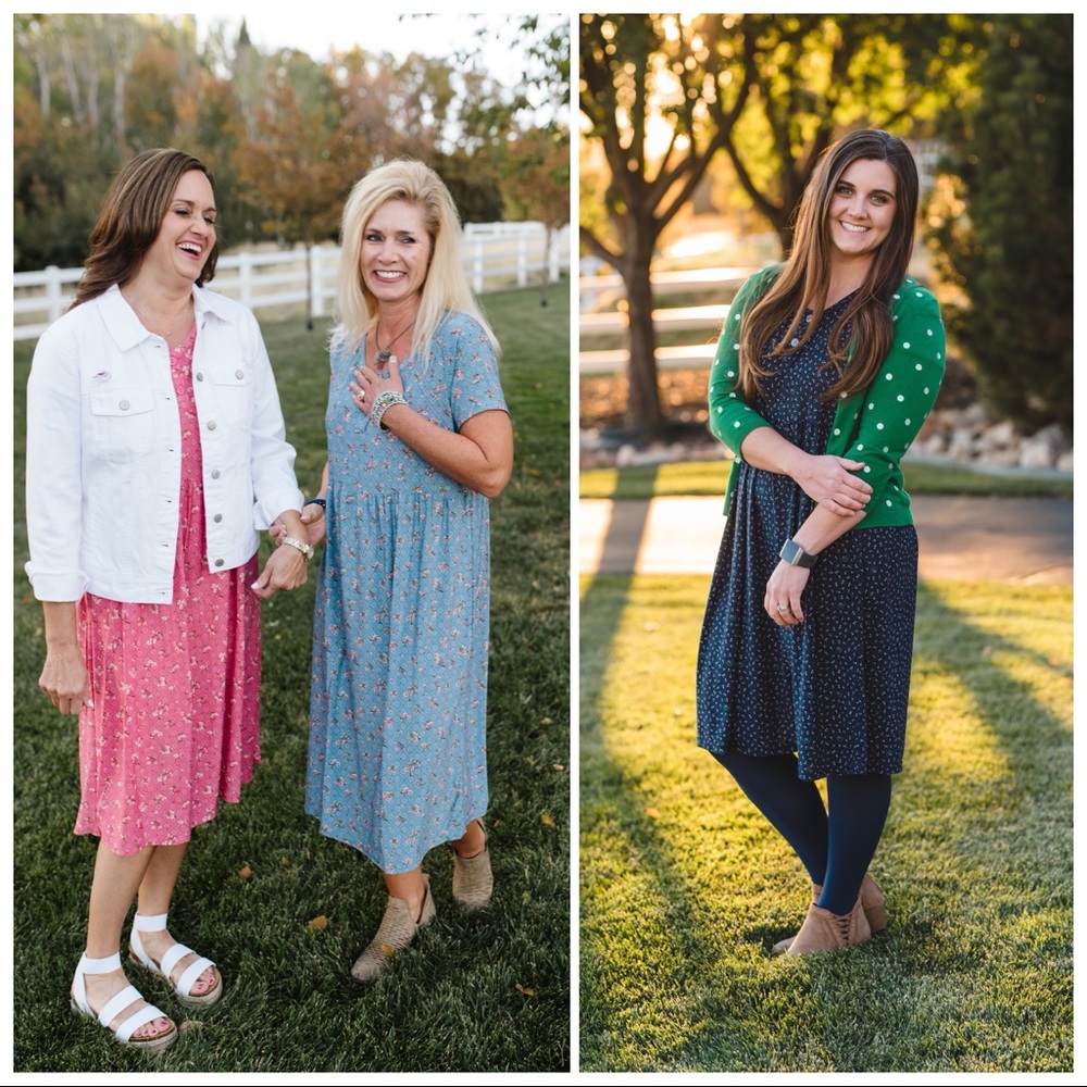 Go To House Dress loungewear black apples modest - Picture 8 of 9